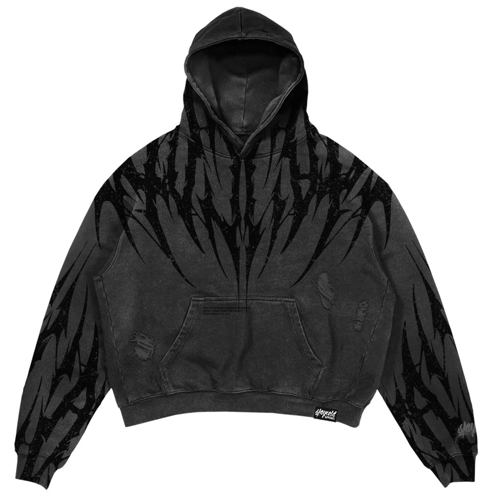 Thornbreaker (Dark Grey) - Heavy Oversized Hoodie (400GSM)