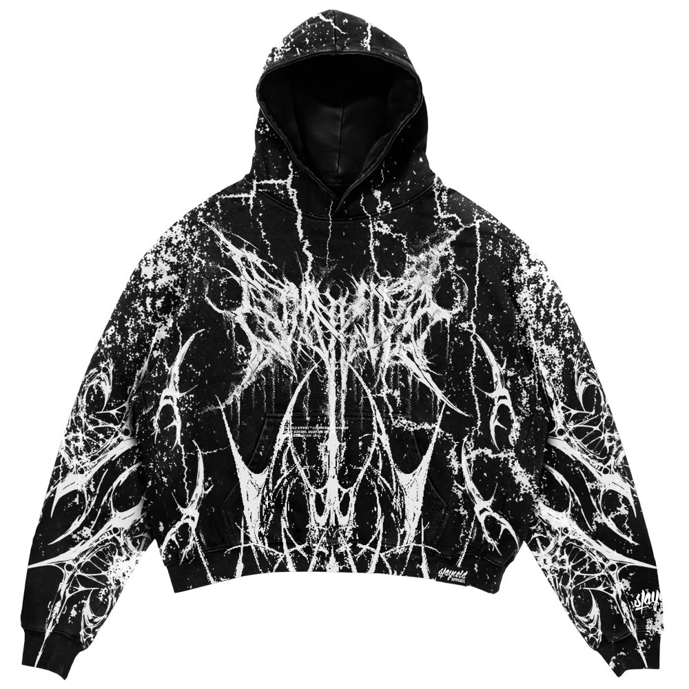 Ashblade (Black) - Heavy Oversized Hoodie (400GSM)