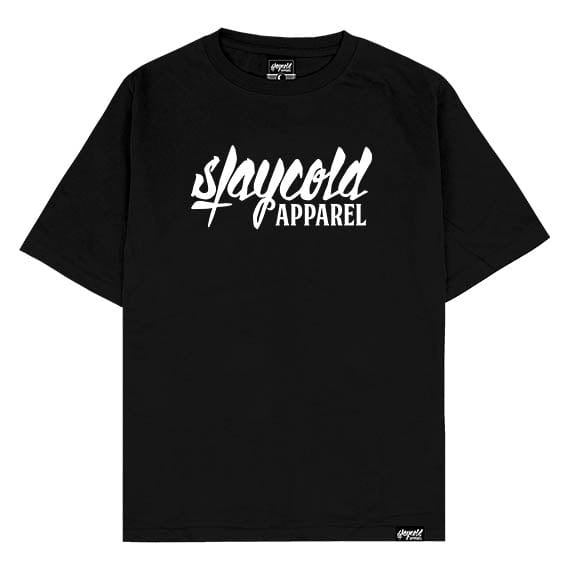 Stay Cold Oversized Logo T-Shirt - Black