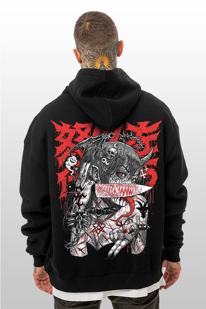 Grim Grin - Oversized Hoodie