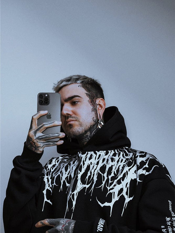 Reign of Blood 2.0 - Heavy Oversized Hoodie 400GSM Lifestyle Image