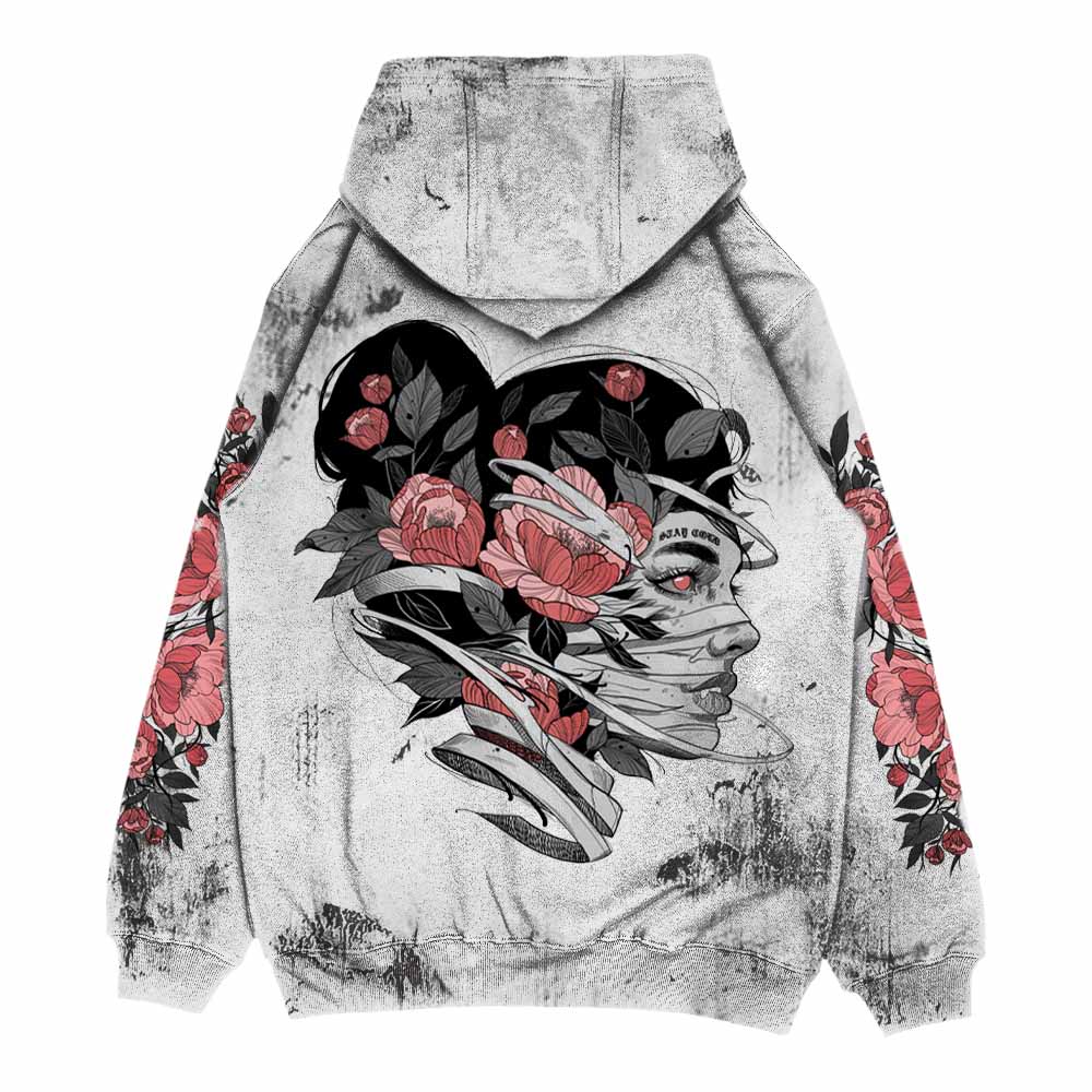 Dead Bloom (Acid) - Oversized Hoodie (350GSM) Mockup