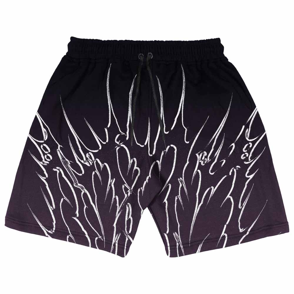 Black Razor - Boardshorts (Purple) Mockup