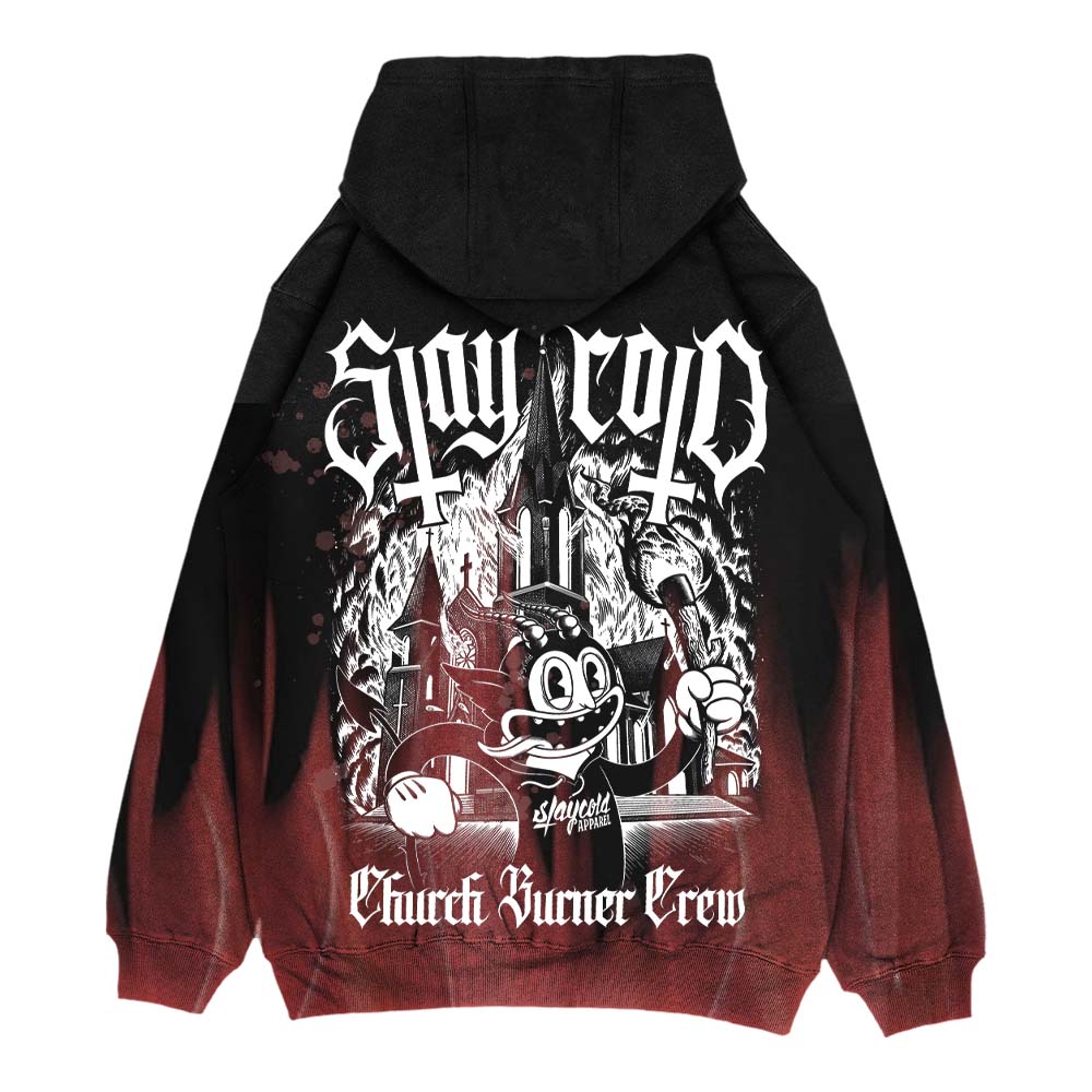Church Burner Crew - Customized Oversized Hoodie (350GSM) Mockup