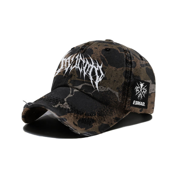 Tactical Skin (Camo) - Distressed Baseball Cap Mockup
