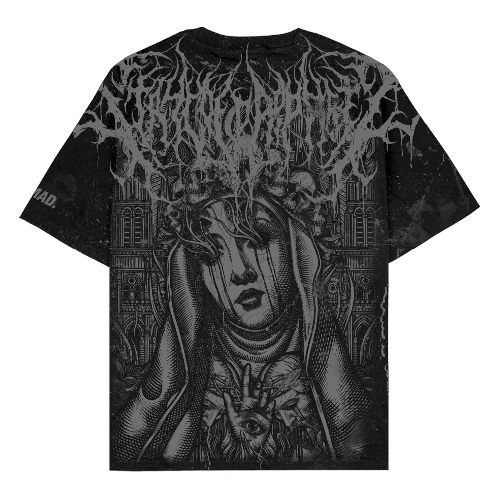 Marrow of Eden (black) - Oversized T-Shirt (200GSM) Mockup