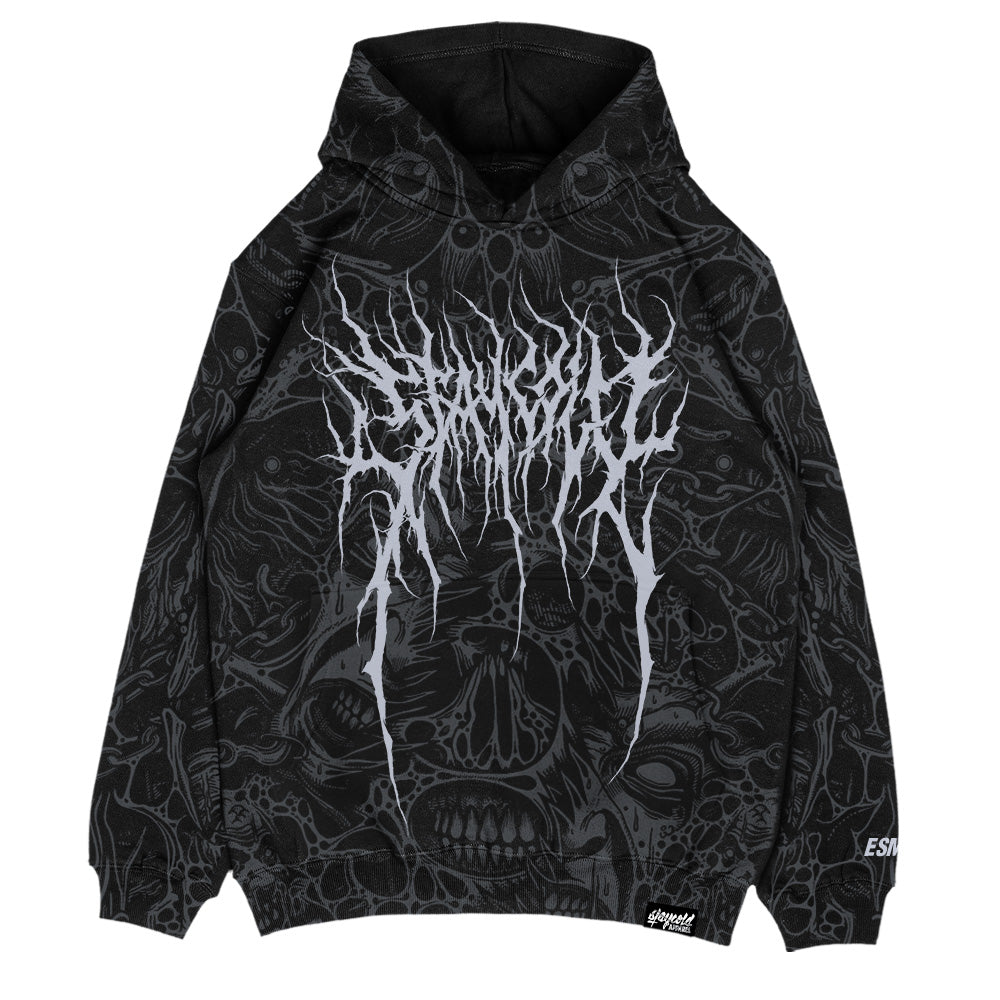 The Hollow Blaze (allover) - Oversized Hoodie (350GSM) Mockup