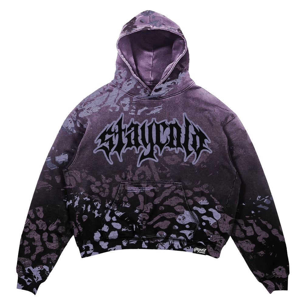 Night Ops (purple) - Heavy Oversized Hoodie (400GSM)