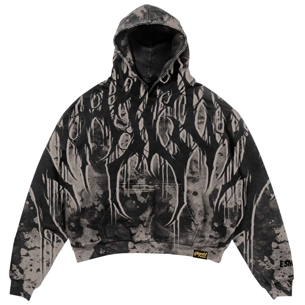 Grimfall (sandstone) - Heavy Oversized Hoodie (400GSM) Mockup