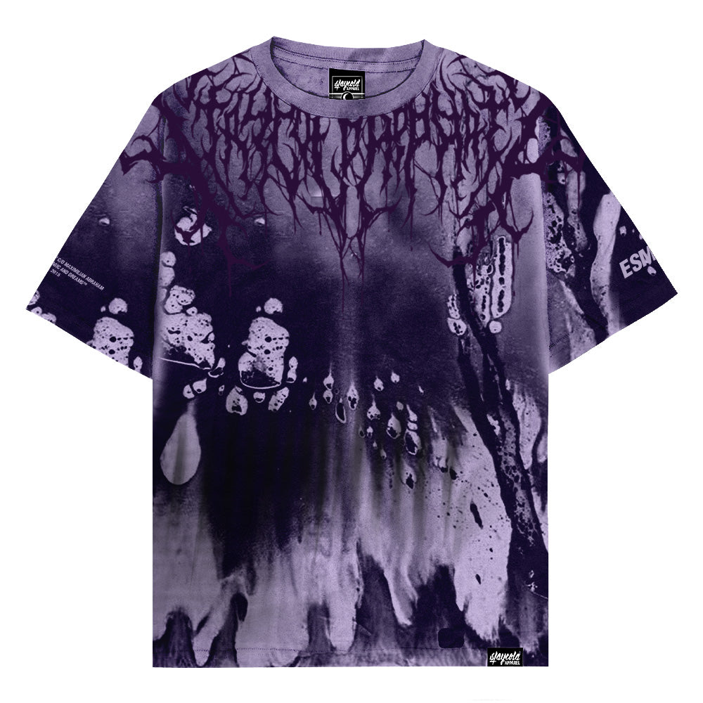 Reign Of Blood (purple) - Oversized T-Shirt (200GSM) Mockup