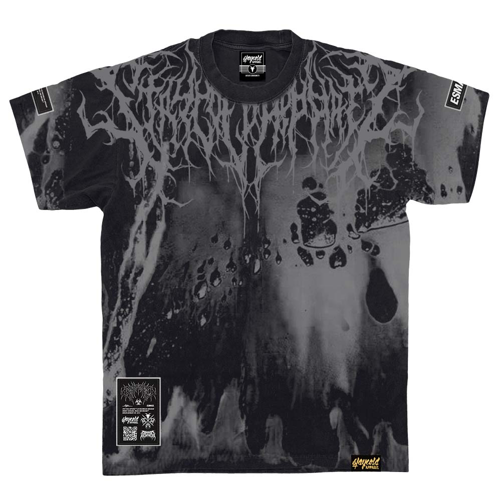 Reign Of Blood (darkgrey) - Heavy Oversized T-Shirt (dye) 250GSM Mockup