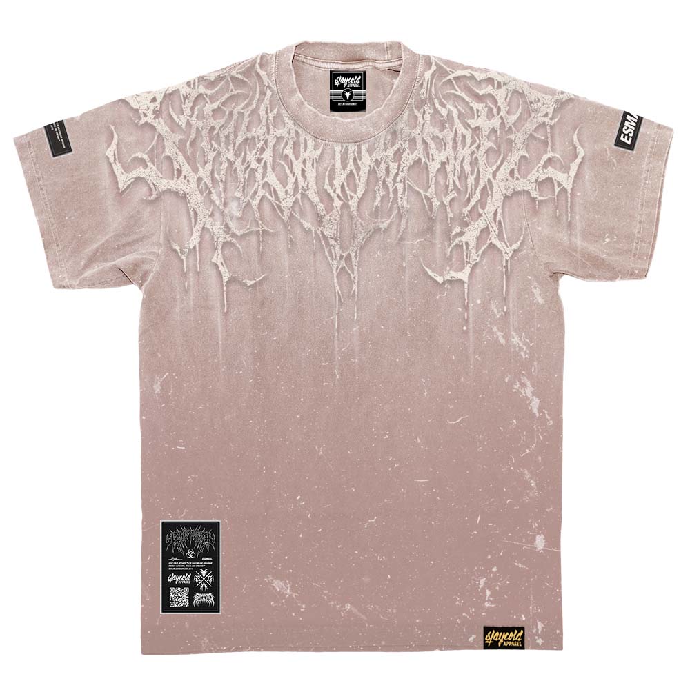 Reign Of Blood (coral) - Heavy Oversized T-Shirt (250GSM) Mockup