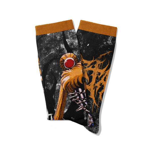 Moon Maiden (mixed) - Comfort Socks Mockup