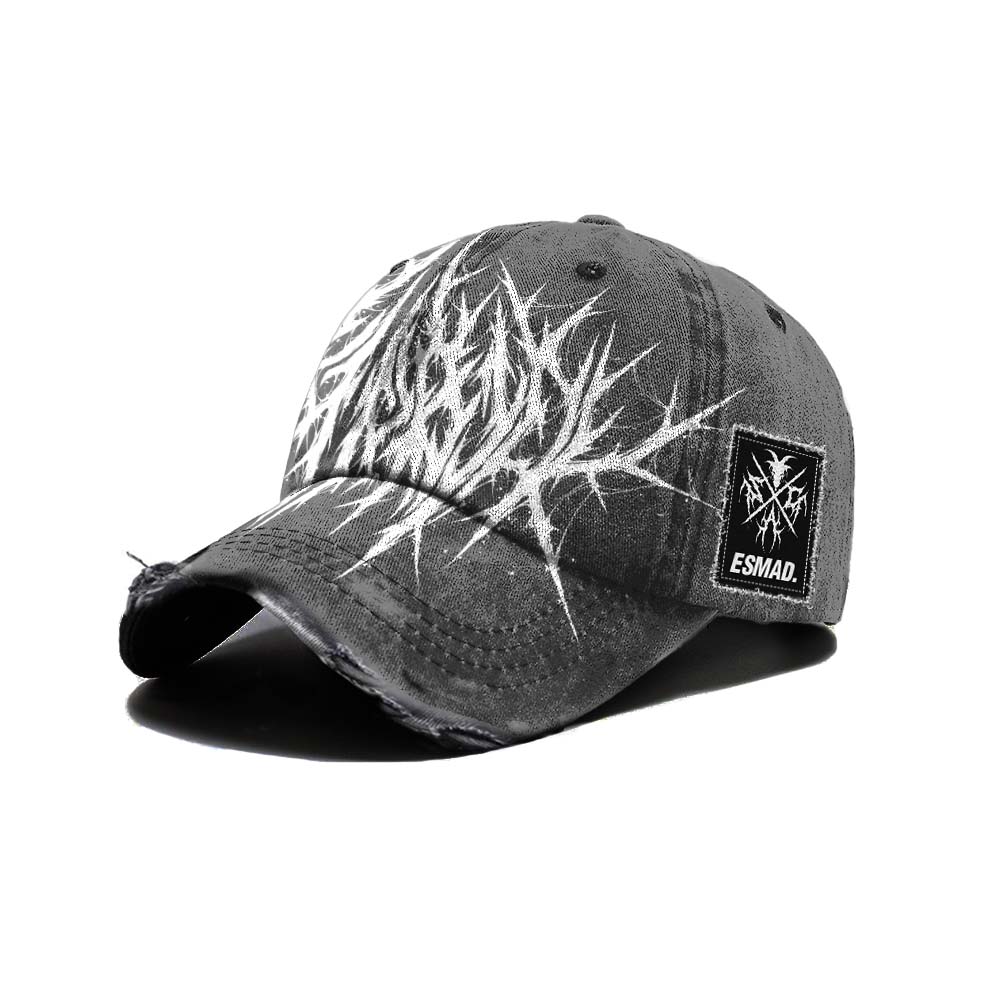 Veil Of Thorns - Distressed Baseball Cap (black) Mockup