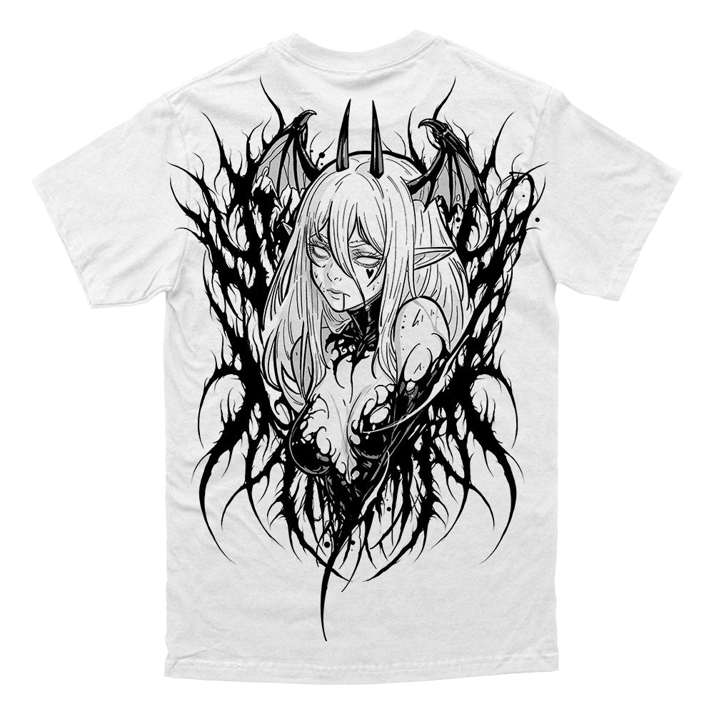 Black Halo (white) - Regular T-Shirt (200GSM)