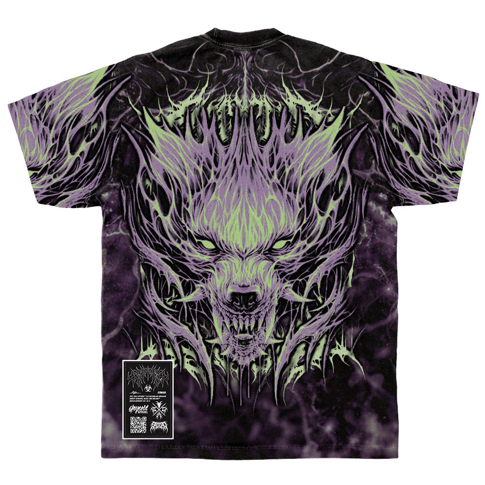 Alphawolf (allover) - Heavy Oversized T-Shirt (250GSM)