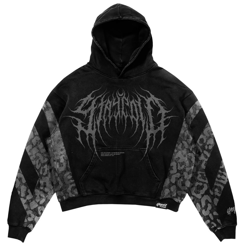 Dreadspawn (Black) - Heavy Oversized Hoodie (400GSM)