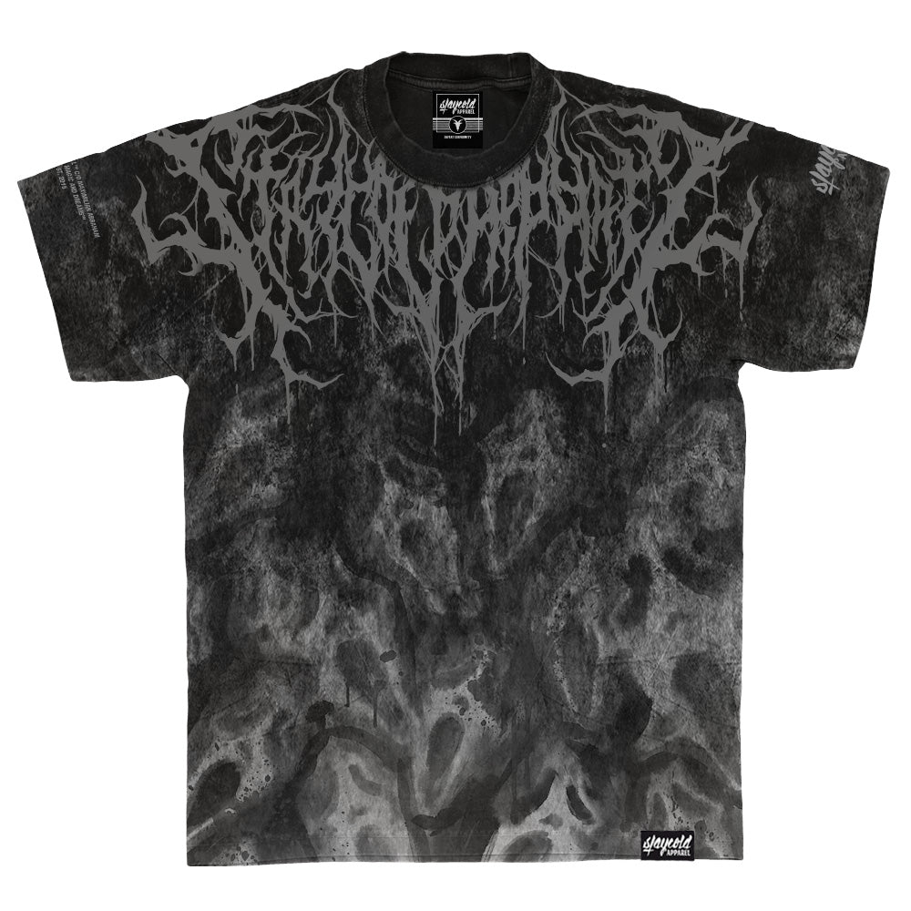 Slasher (Grey) - Heavy Oversized T-Shirt (250GSM)