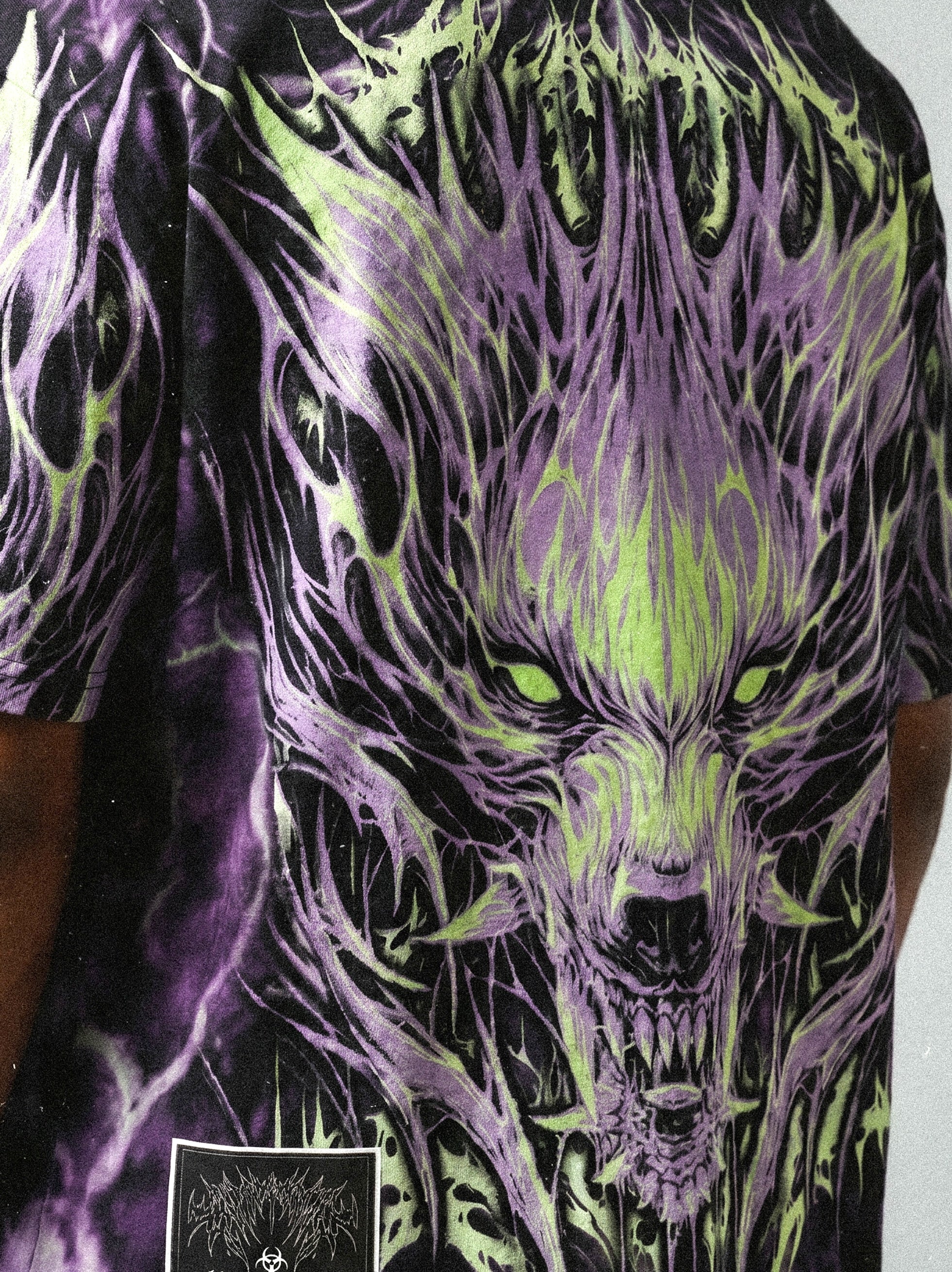 Alphawolf (allover) - Heavy Oversized T-Shirt (250GSM)