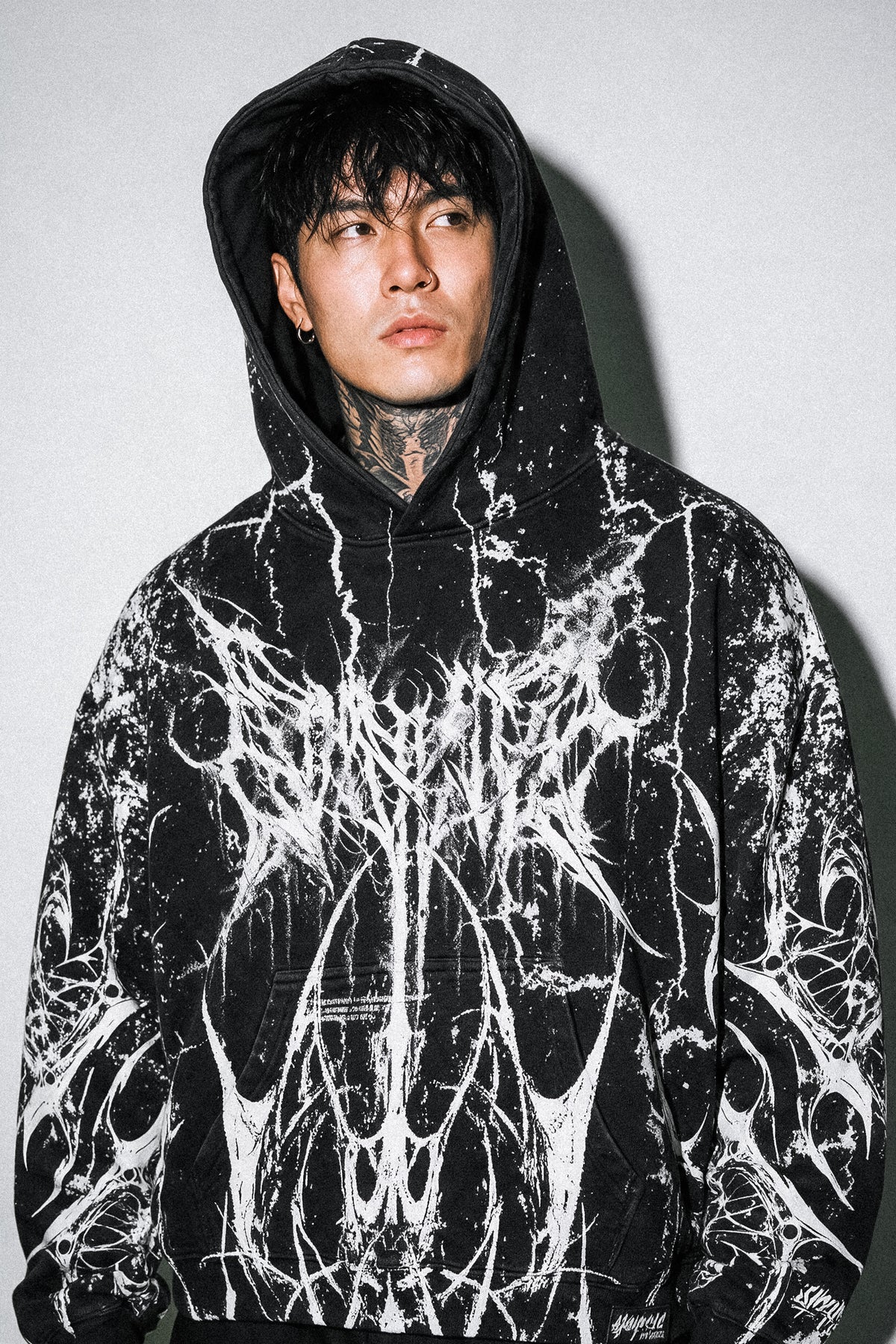 Ashblade (Black) - Heavy Oversized Hoodie (400GSM)