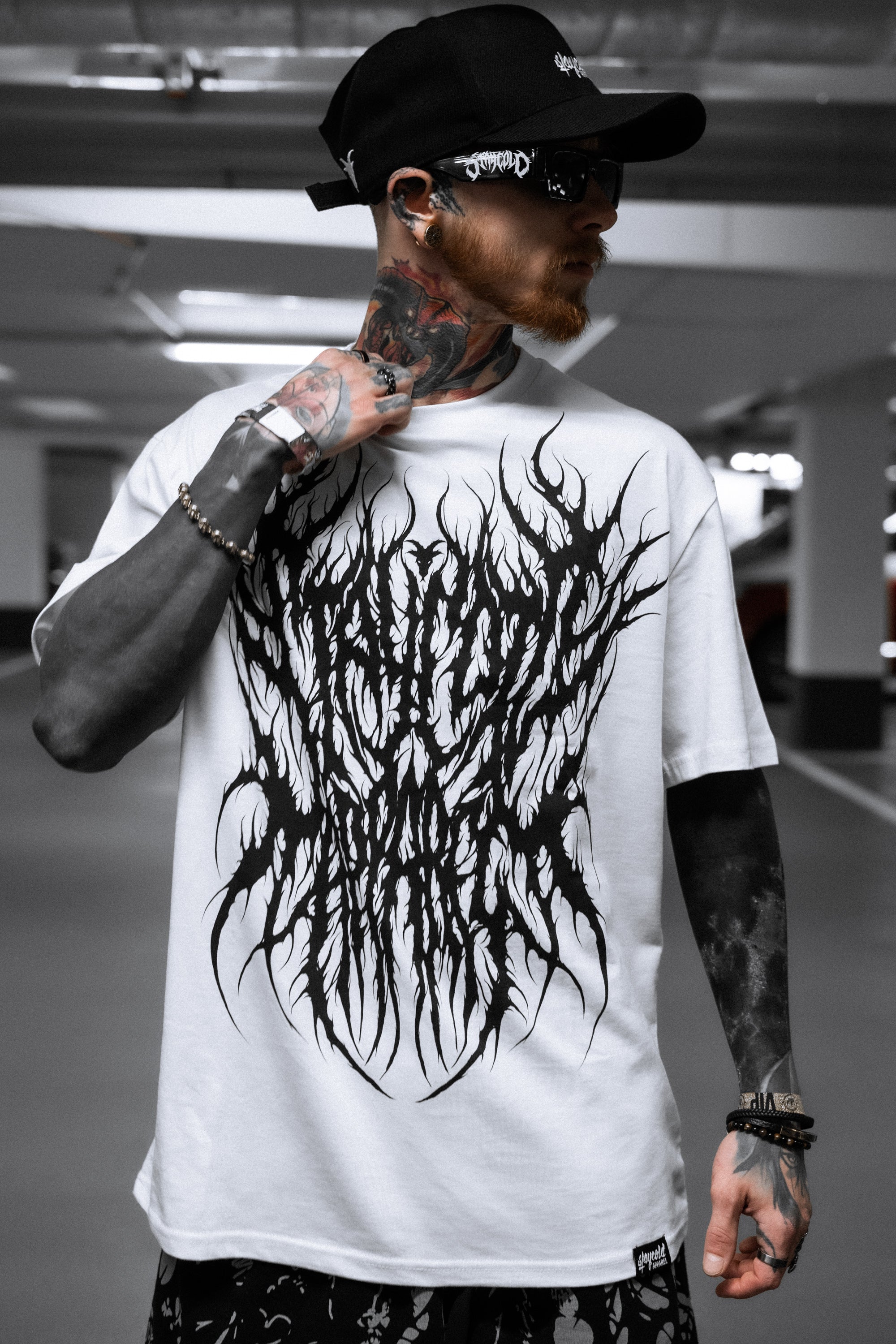 Black Halo (white) - Regular T-Shirt (200GSM)