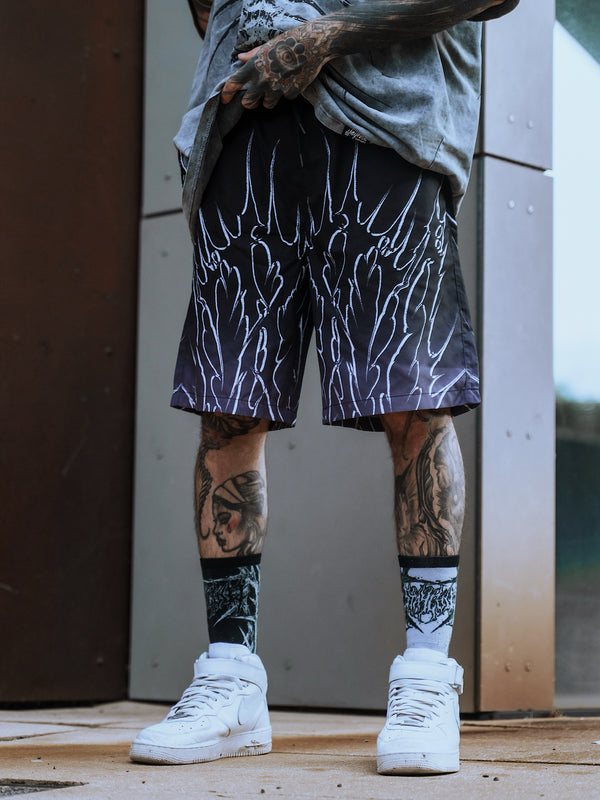 Black Razor - Boardshorts (Purple) Lifestyle Image