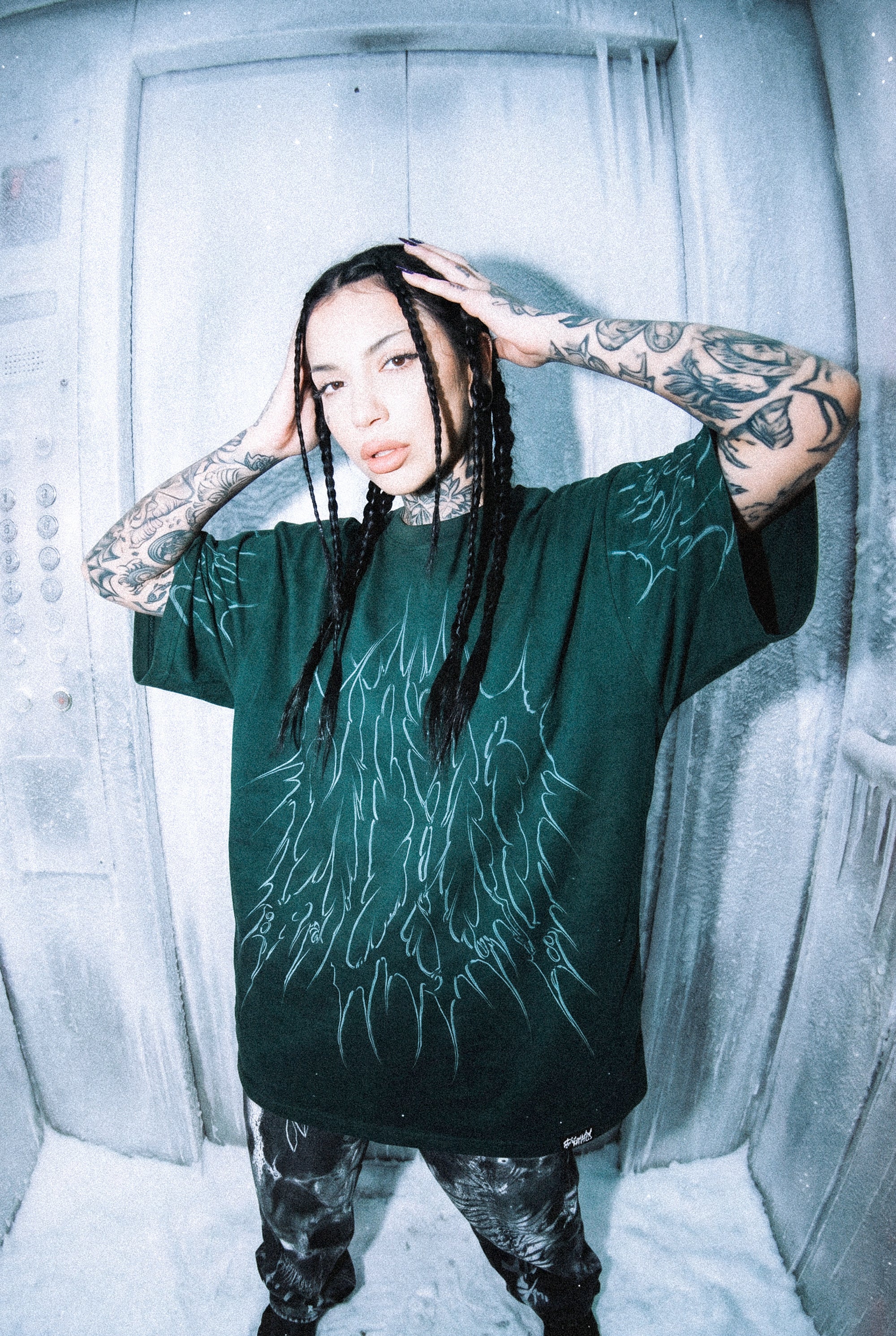 Black Razor (Petrol) - Oversized T-Shirt (200GSM)