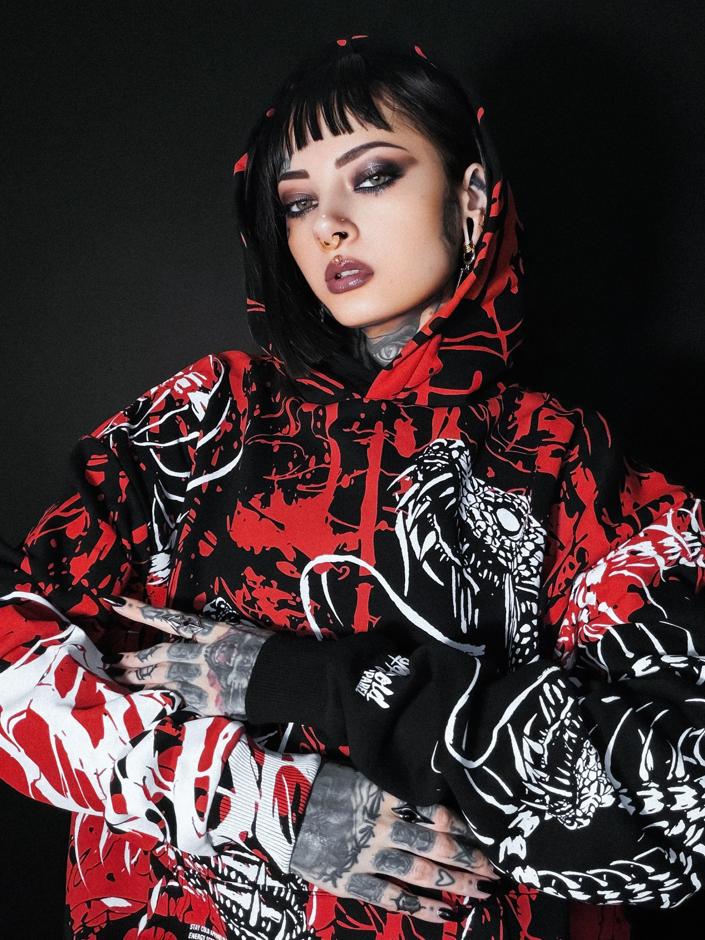 Black Spine (Bloodshed) - Oversized Hoodie (350GSM)