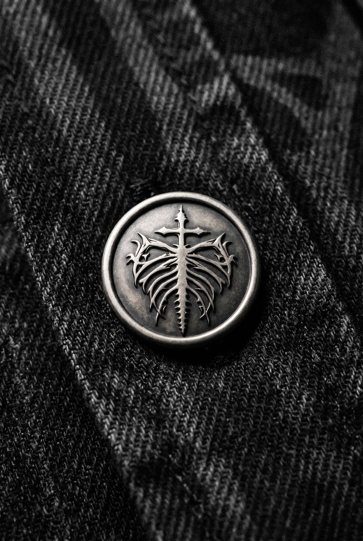 Blackroot (Washed Black) - Longsleeve Button Up (290GSM)