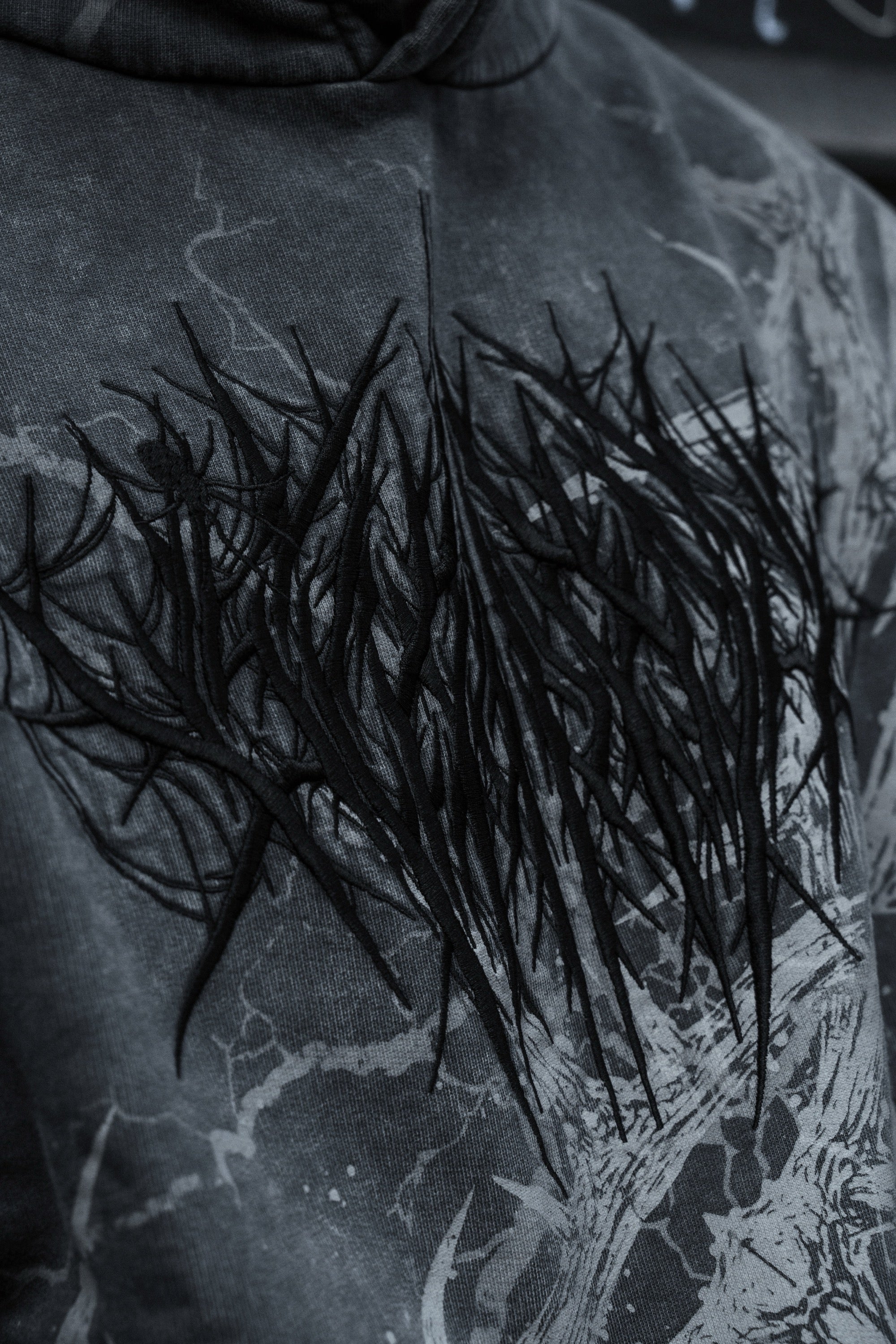 Blackthorn - Heavy Oversized Hoodie (Acid Washed) 400GSM