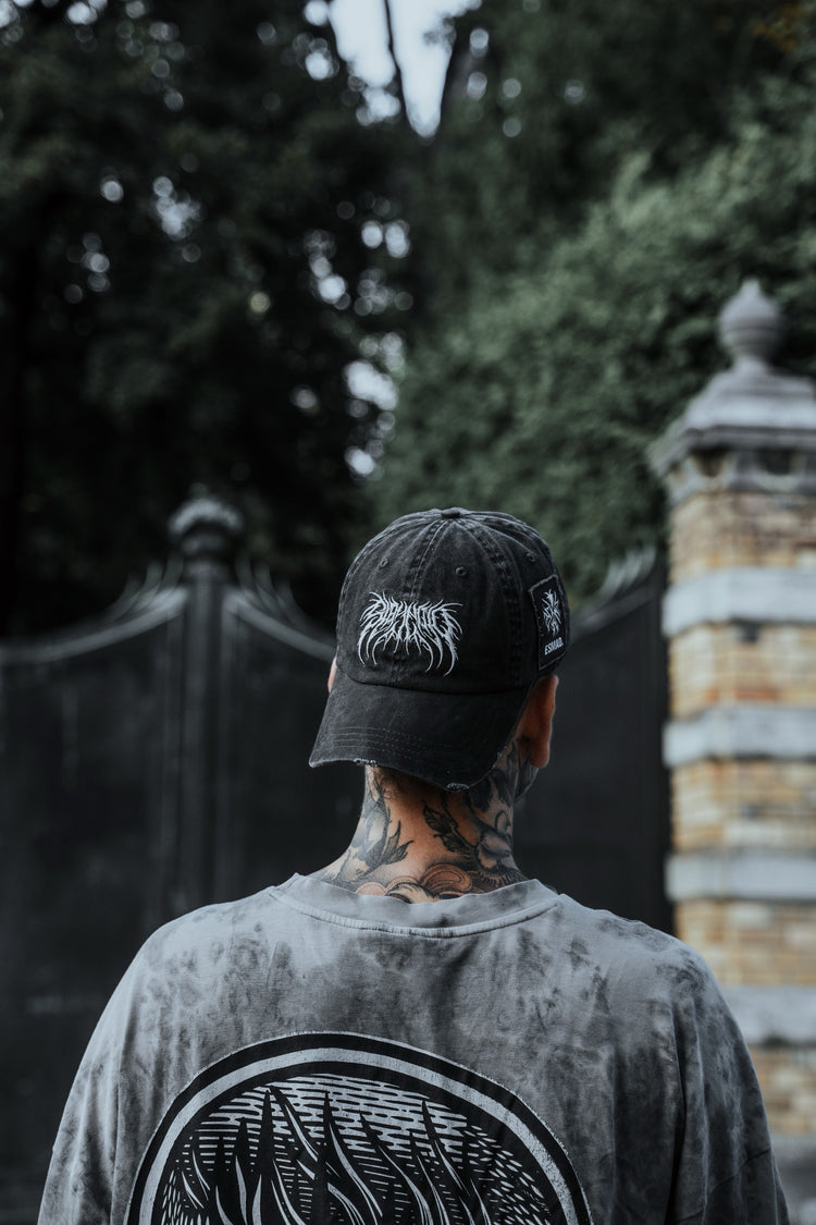 Bloodshot - Bleached Dad Cap (white)
