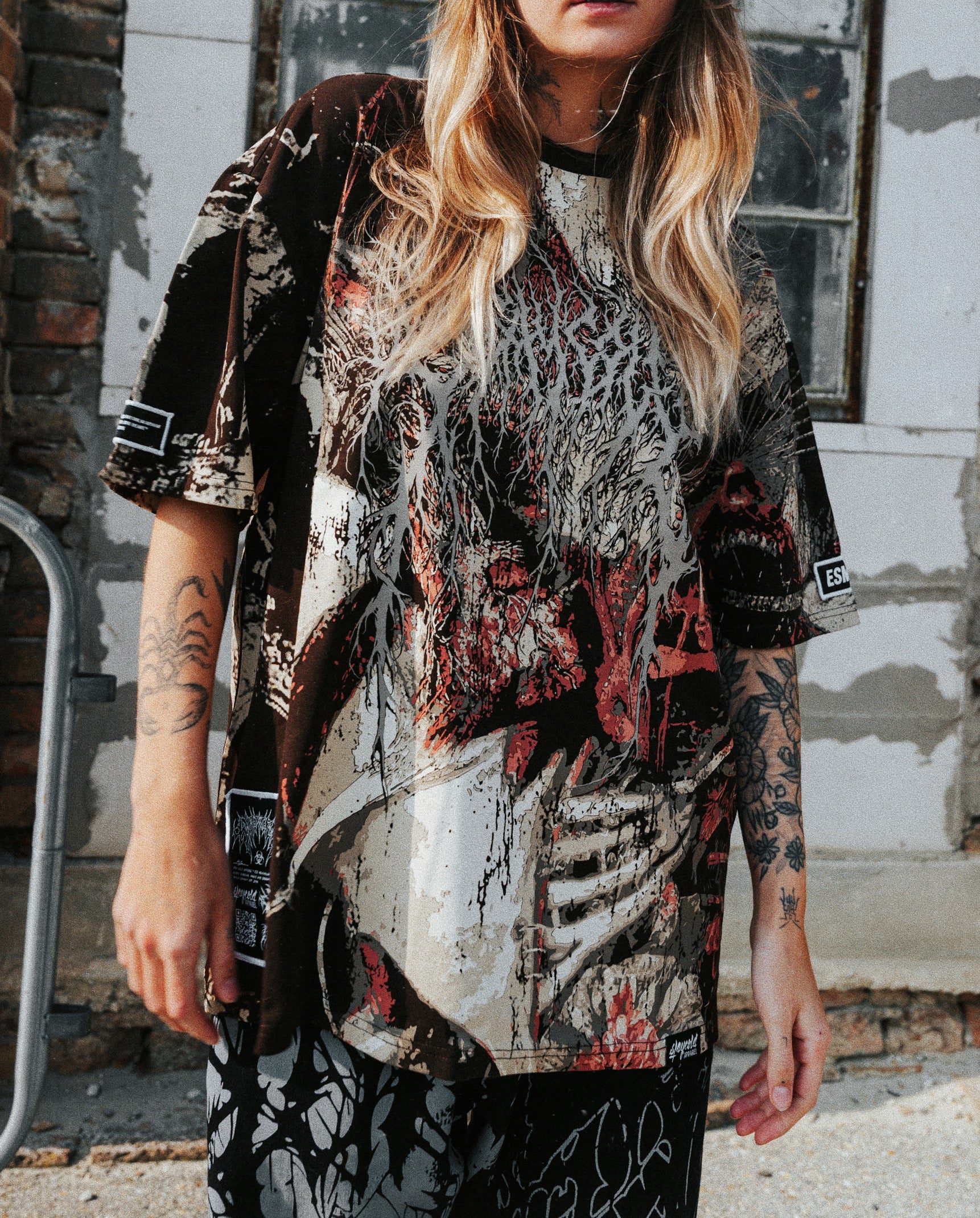 Bloodstained (custom) - Heavy Oversized T-Shirt (250GSM)