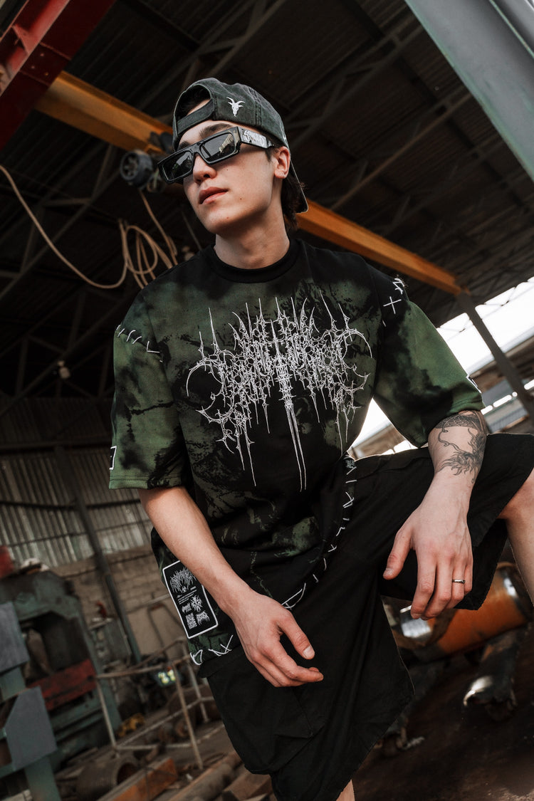 Chamber Of Chaos - Heavy Oversized T-Shirt (mentol) 250GSM Image 1