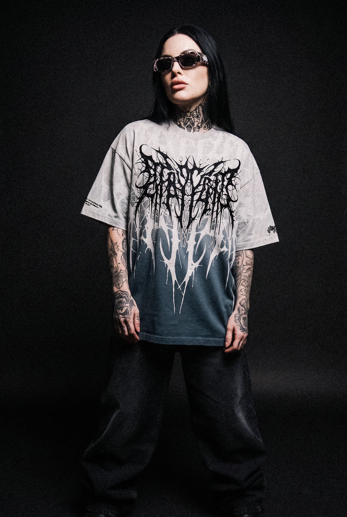 Cold Blooded (Sand Fade) - Oversized T-Shirt (200GSM)