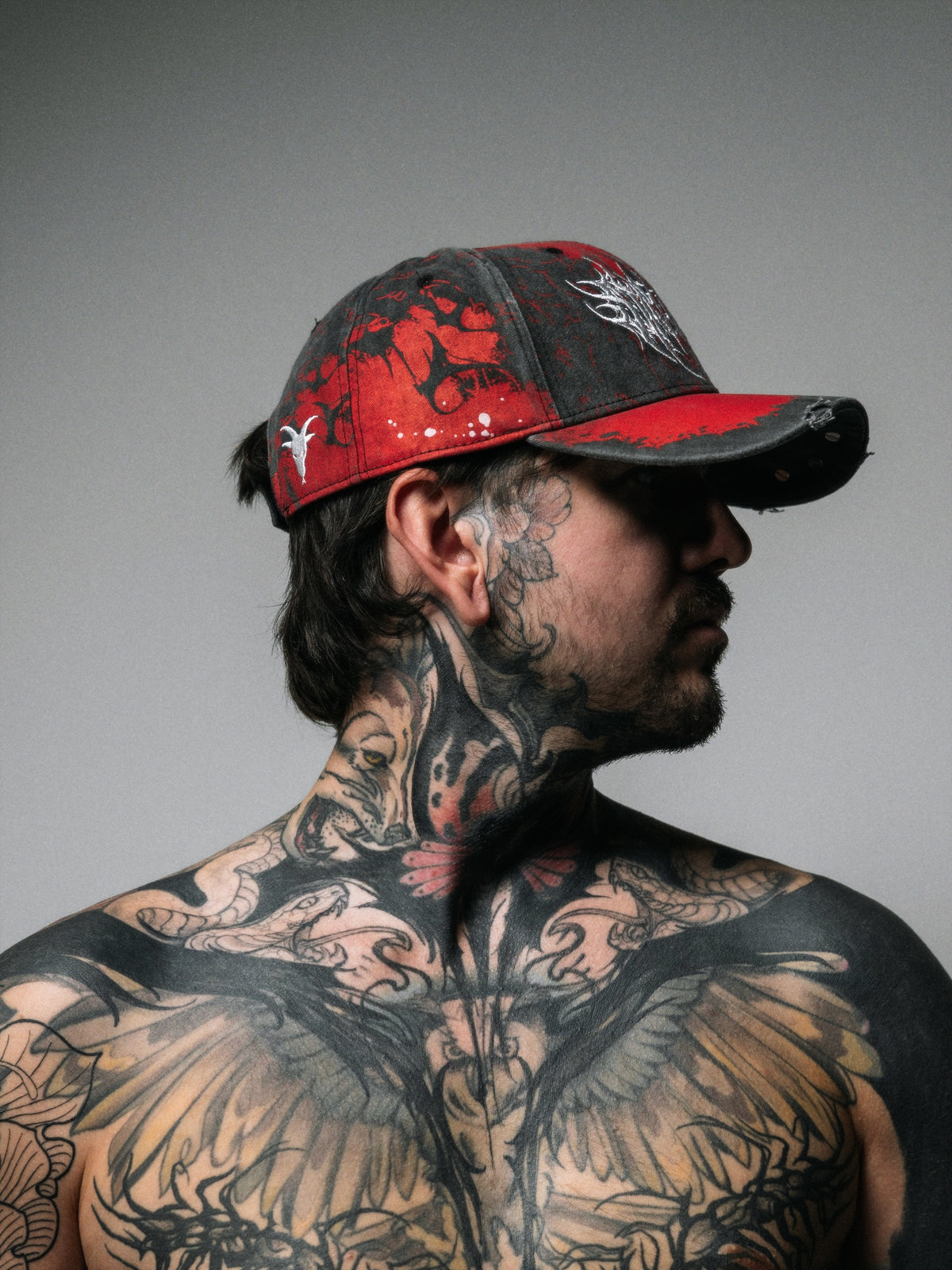 Core Burn (Red) - Distressed Baseball Cap