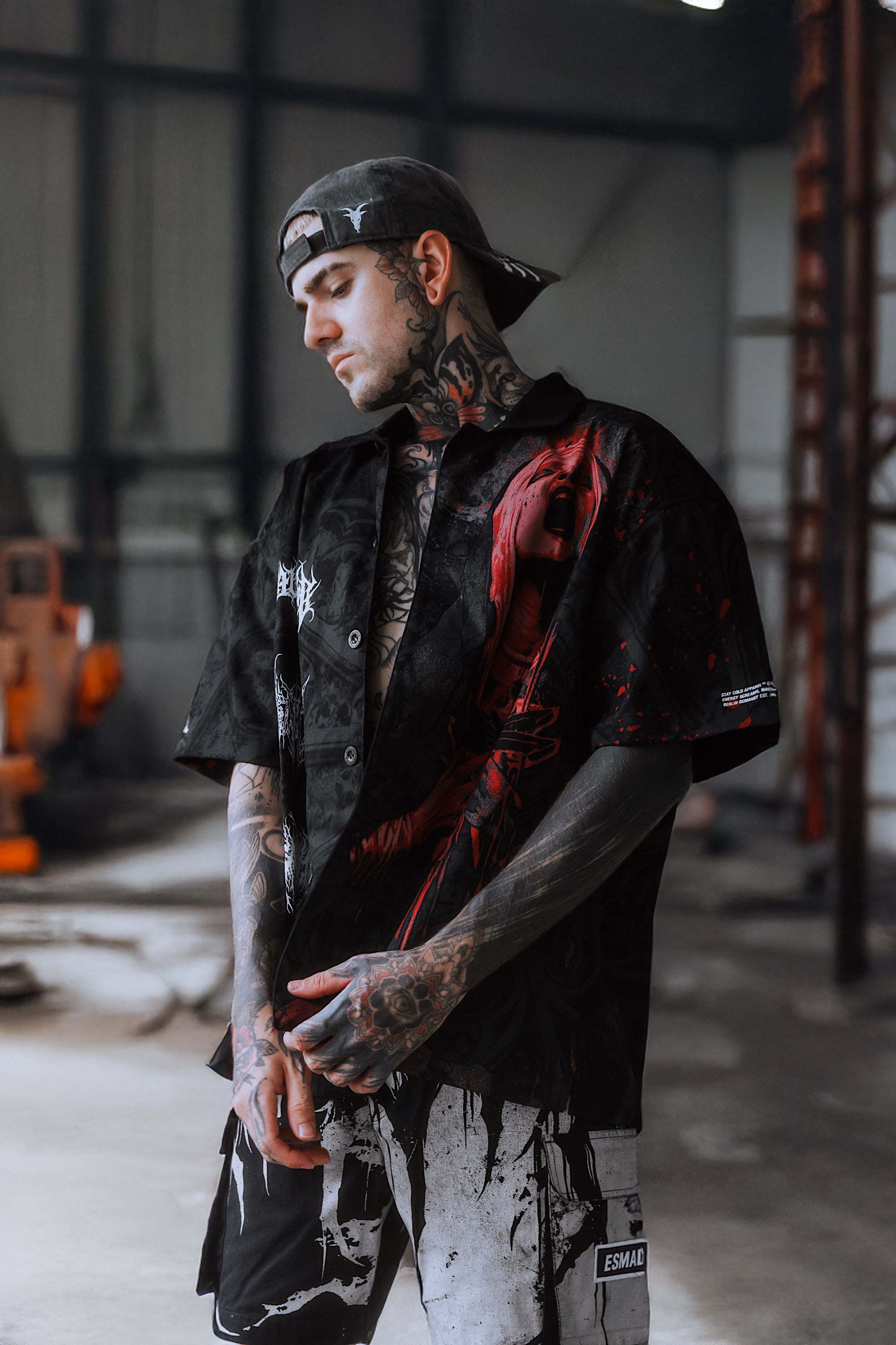 Crown Her In Thorns (Black) - Button Up Shirt