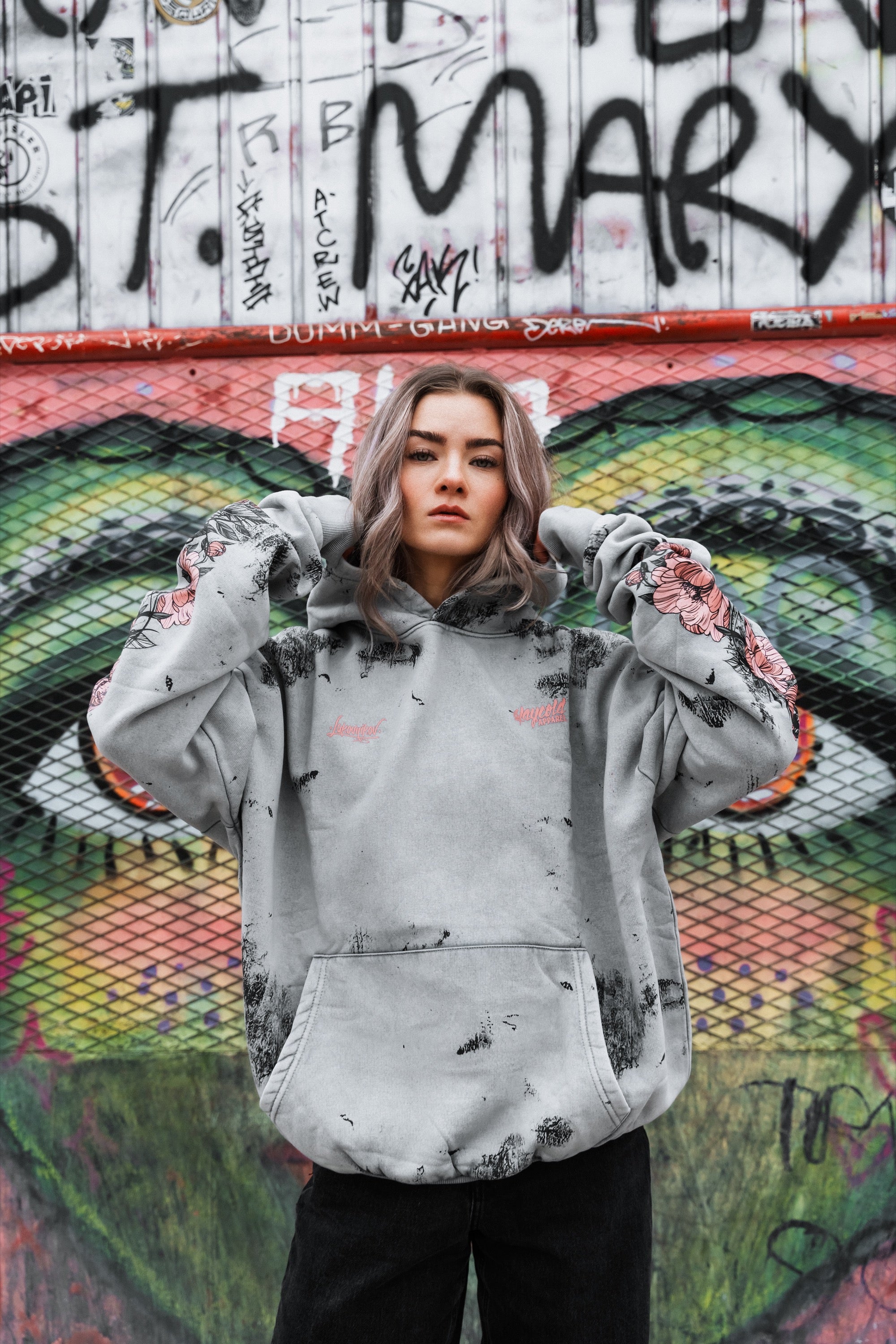 Dead Bloom (Acid) - Oversized Hoodie (350GSM)