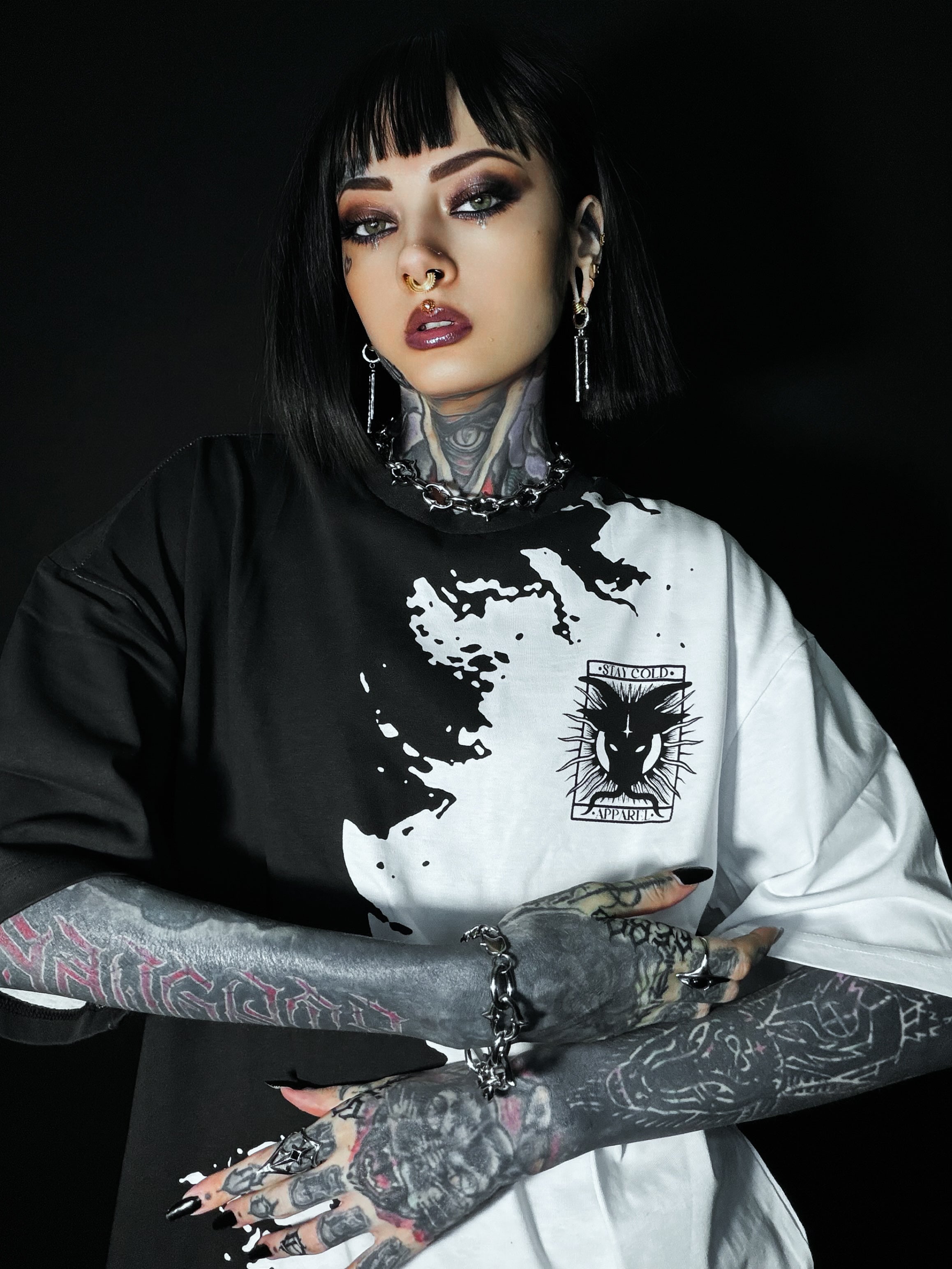 Death Rider (Half Half) - Oversized T-Shirt (200GSM)