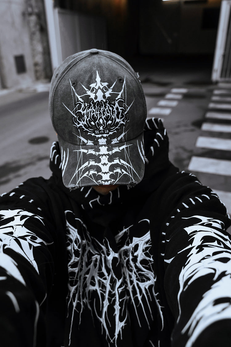 Doom Drifter - Distressed Dad Cap (acid grey)