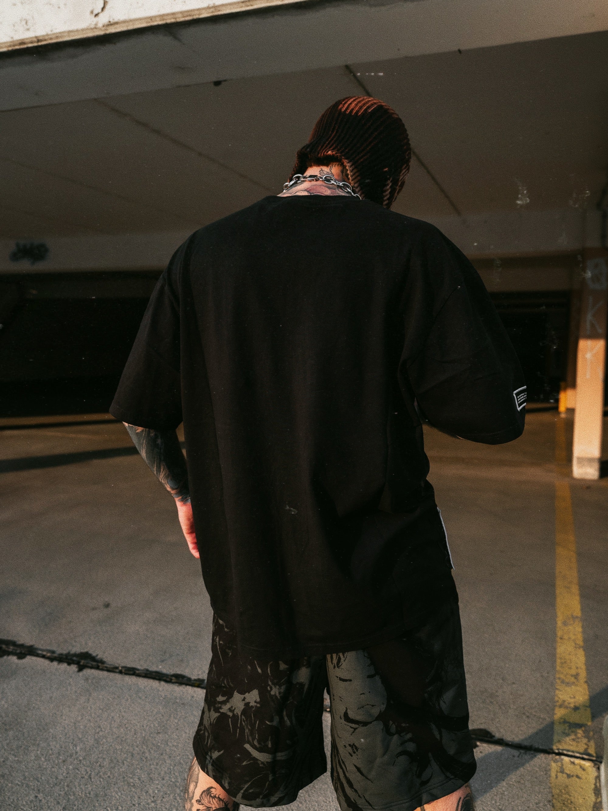 Hexfang (dark grey) - Heavy Oversized T-Shirt (250GSM)