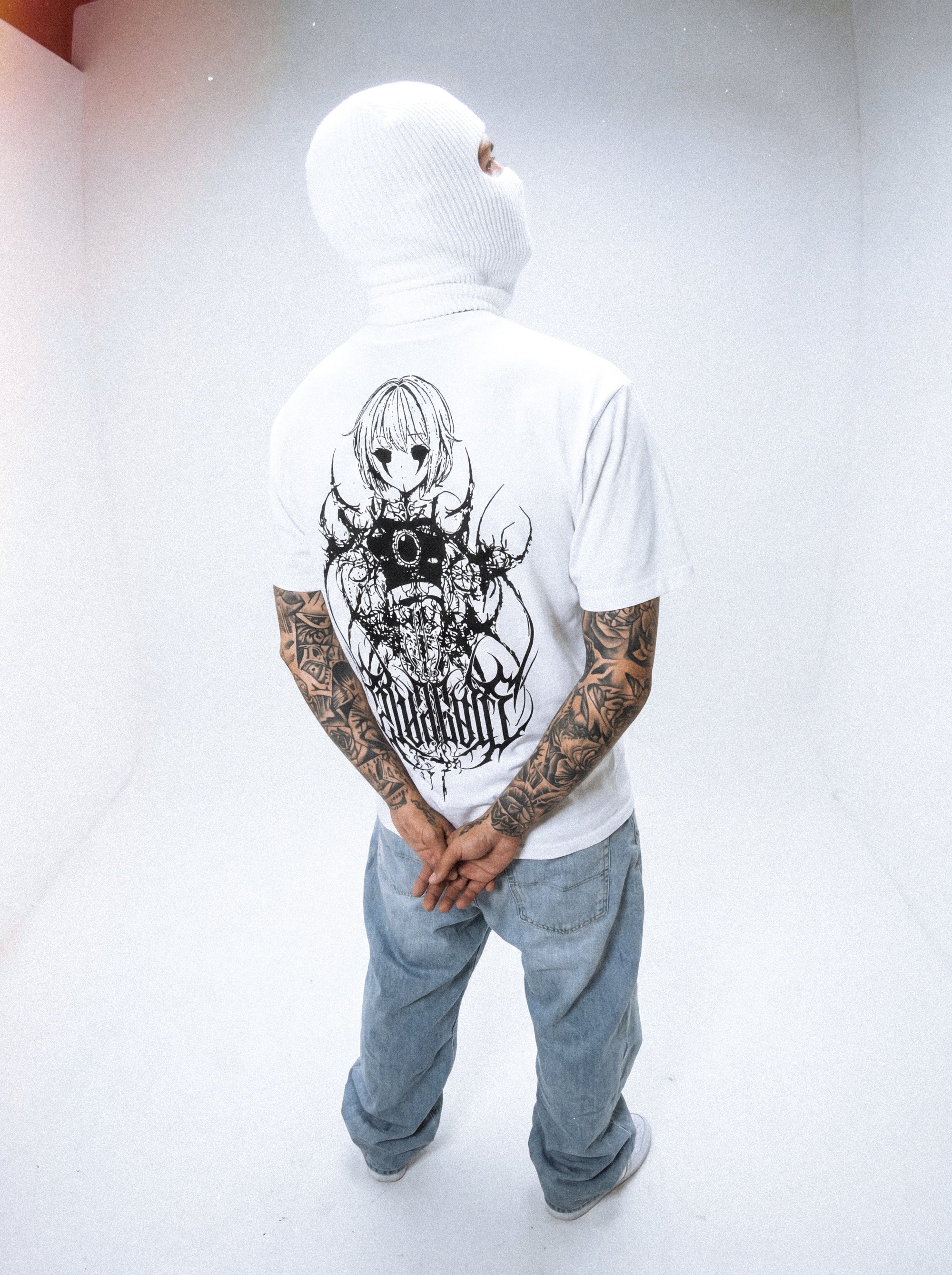 Hollow Heart (white) - Regular T-Shirt (200GSM)