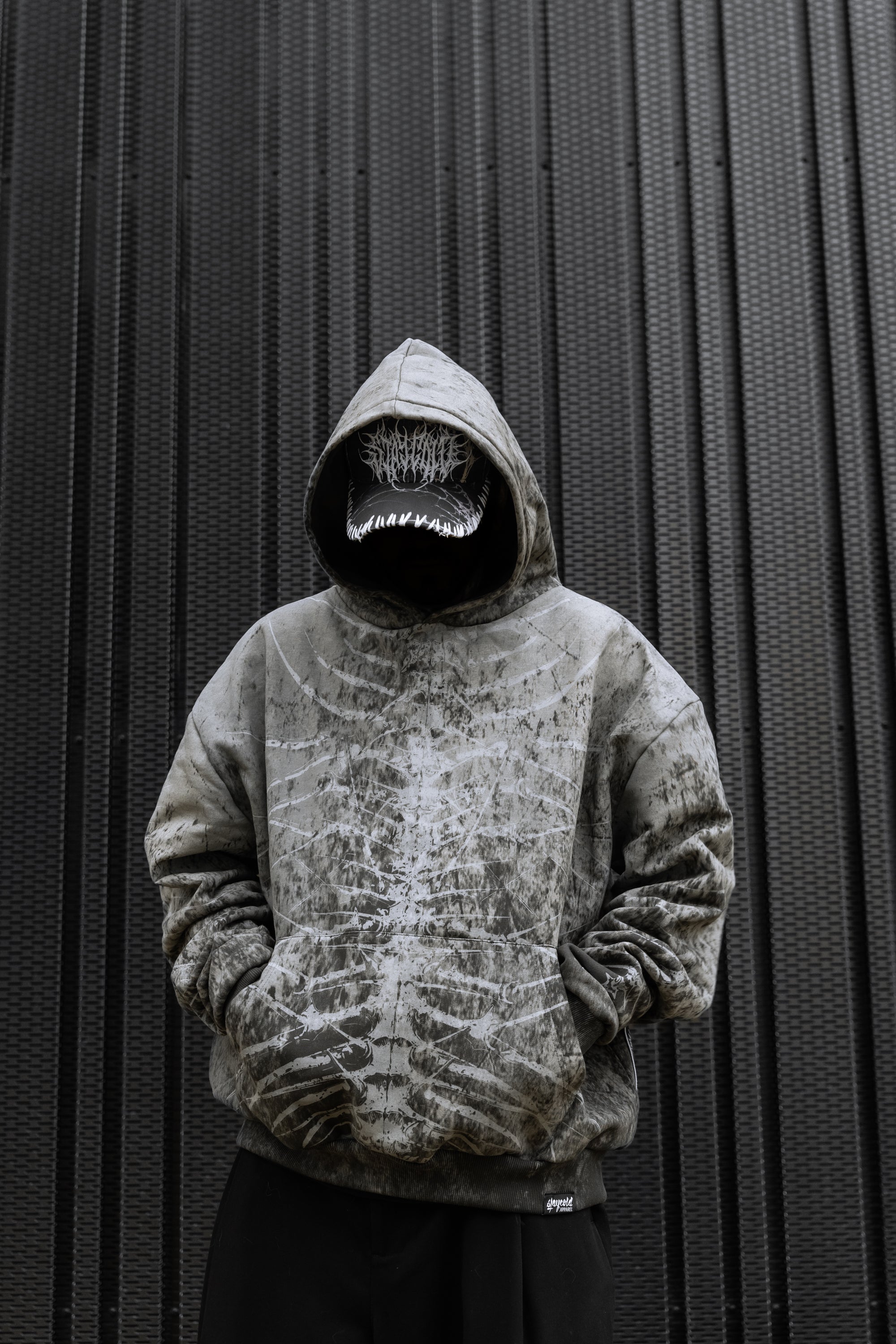 Lineage Of Dusk - Heavy Oversized Hoodie (Sand Grunge) 400GSM