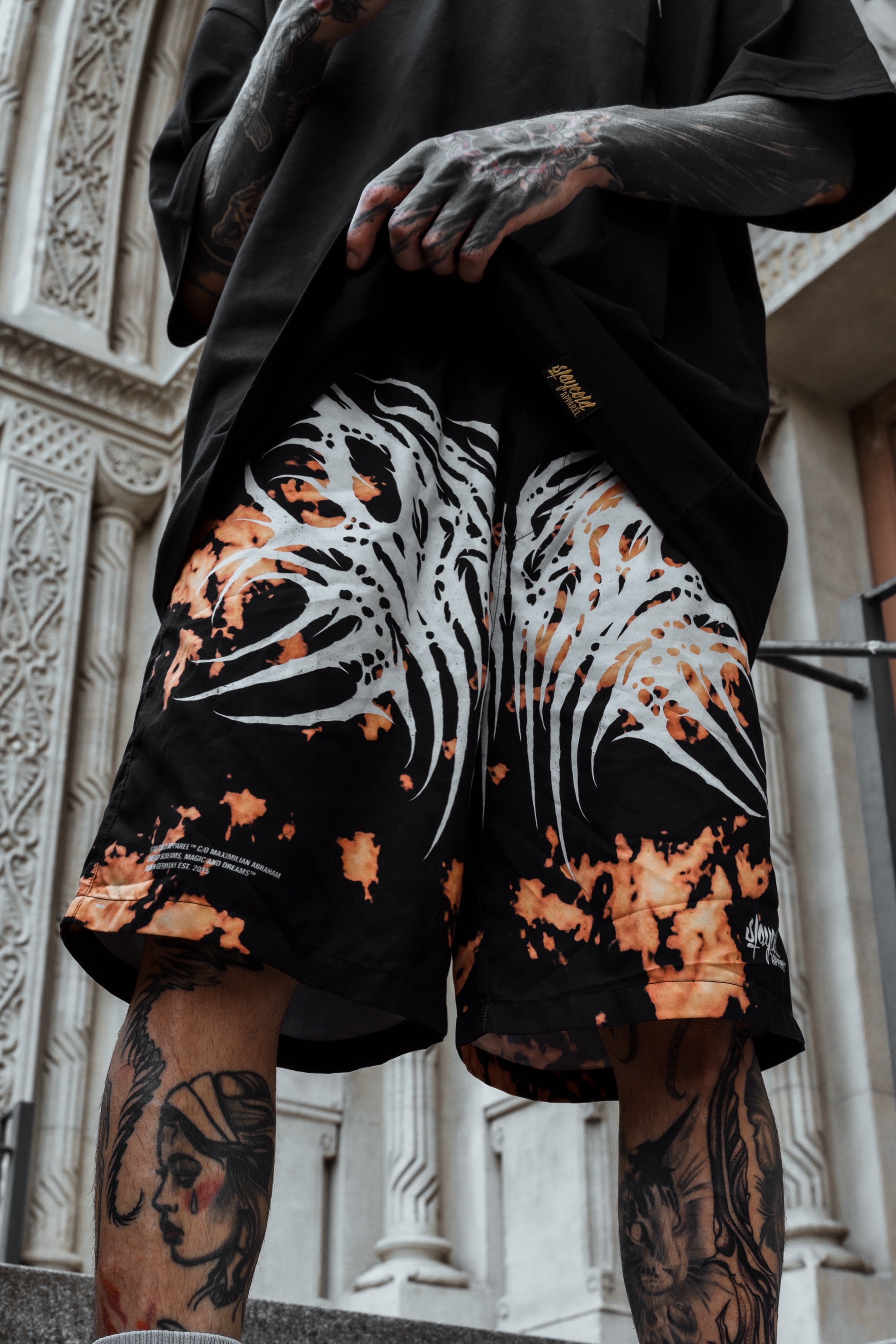 Necroblade (Bleach White) - Boardshorts