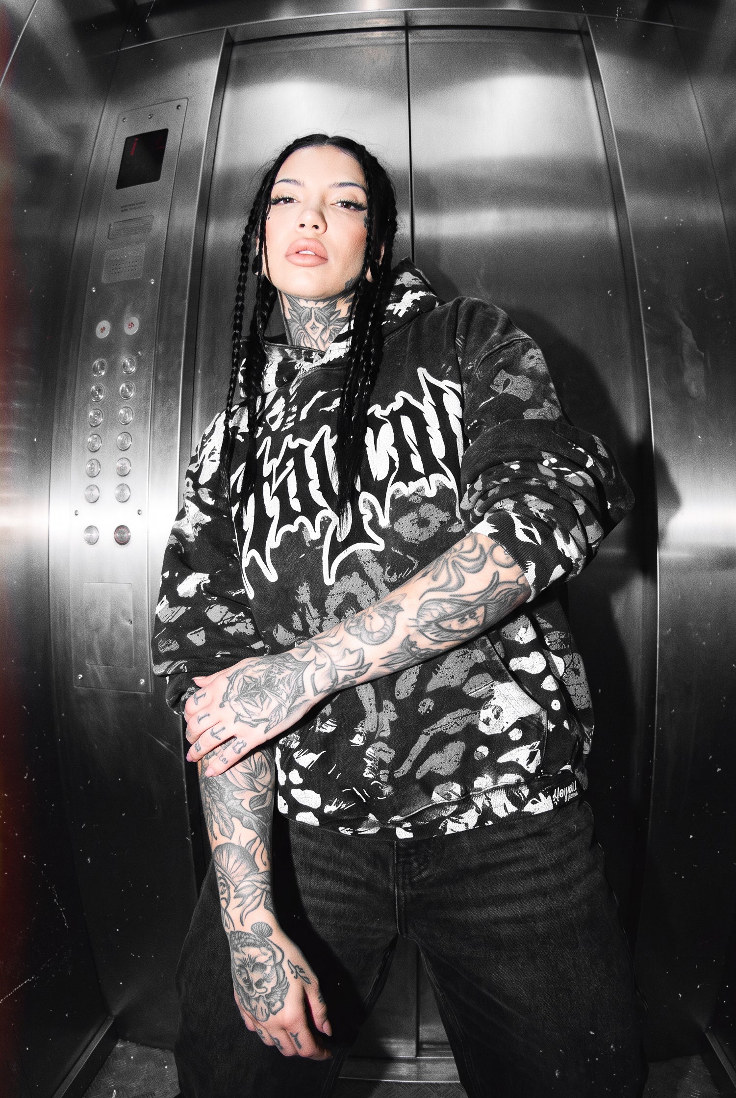 Night Ops (Glow In The Dark) - Heavy Oversized Hoodie (400GSM)