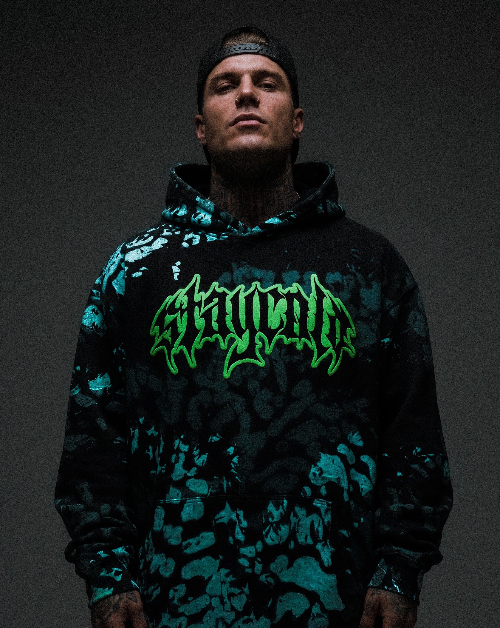 Night Ops (Glow In The Dark) - Heavy Oversized Hoodie (400GSM)