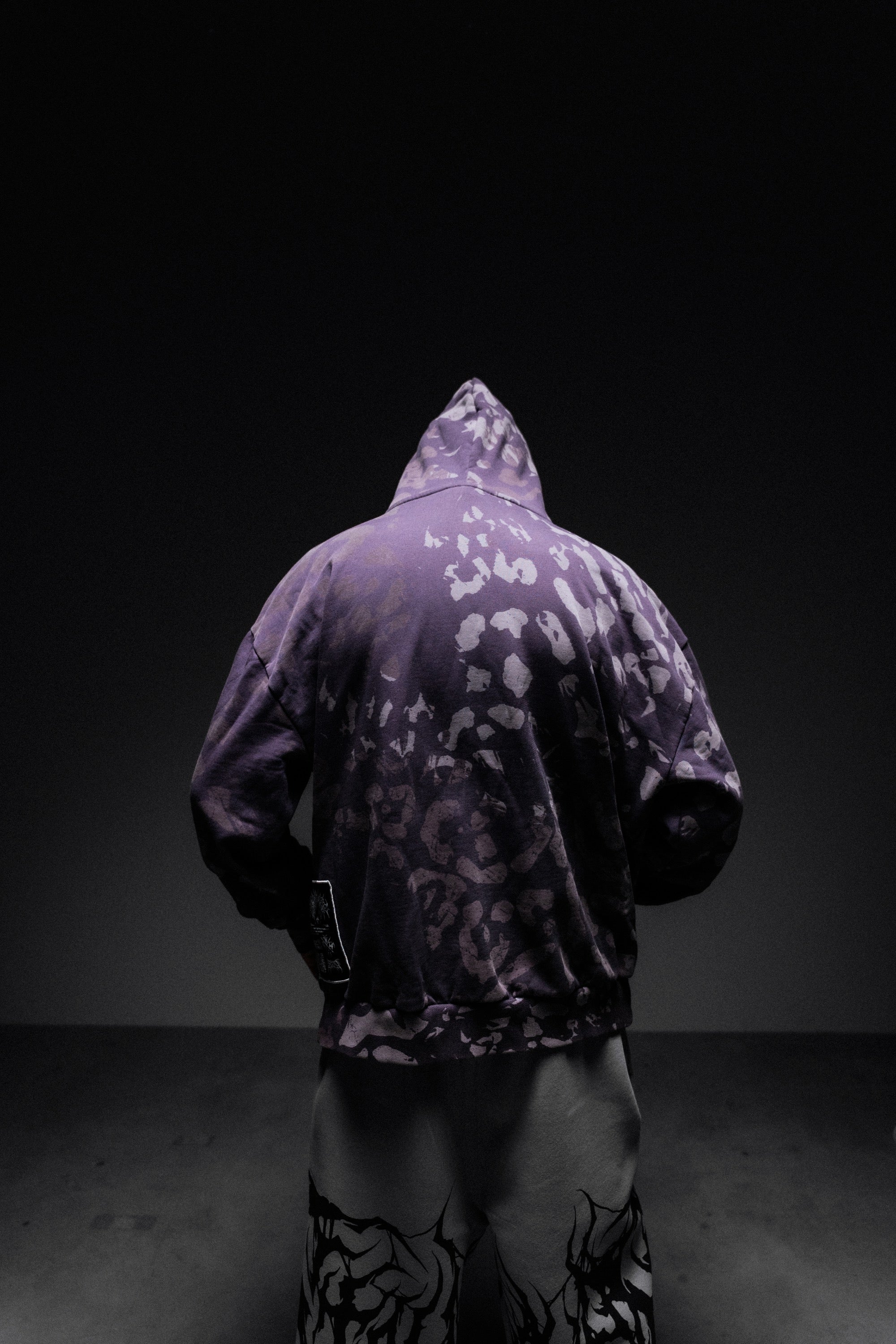 Night Ops (purple) - Heavy Oversized Hoodie (400GSM)