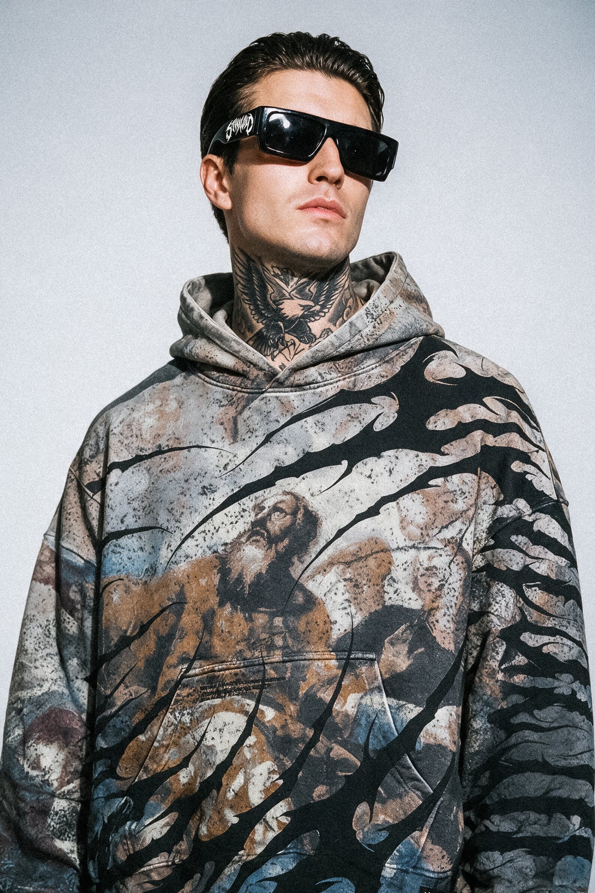 Revelation (Allover) – Schwerer Oversized-Hoodie (400 g/m²)