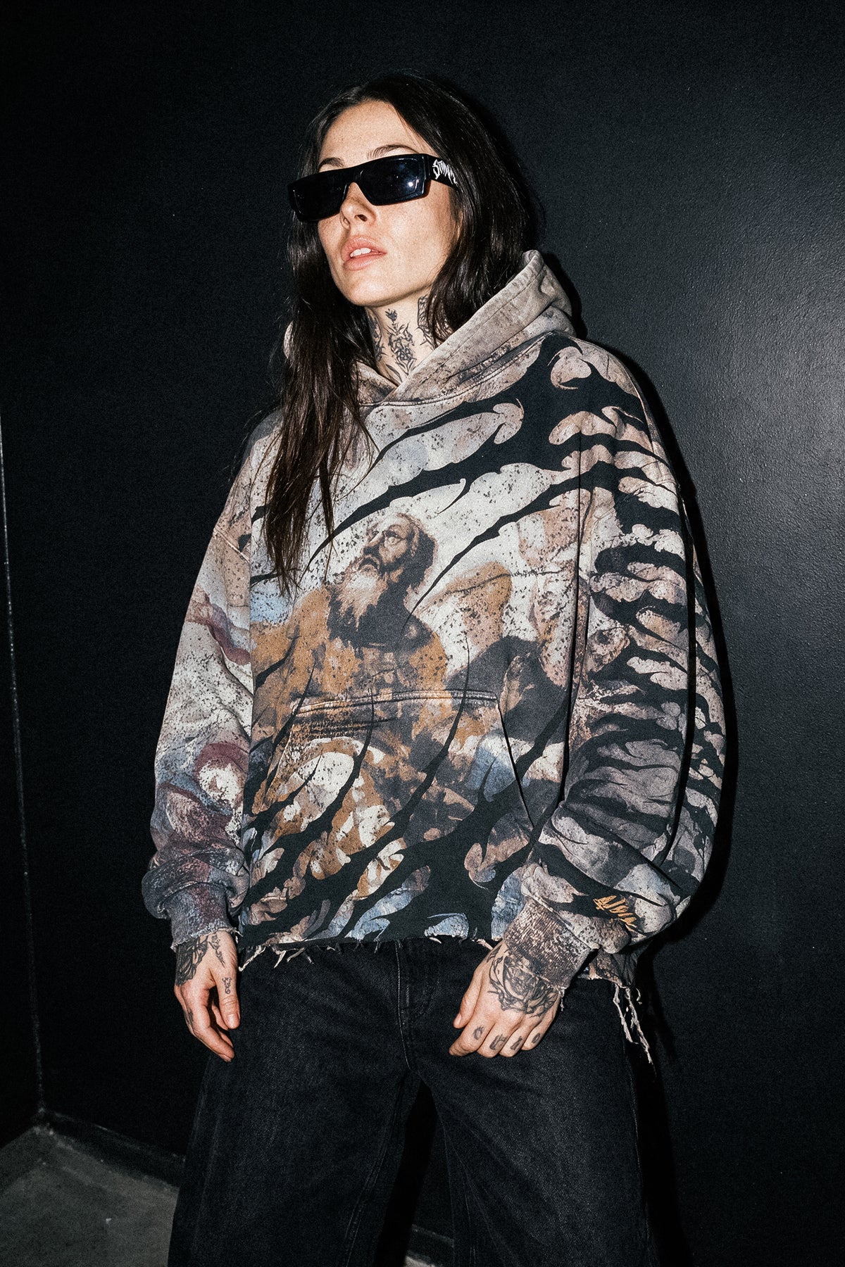 Revelation (Allover) – Schwerer Oversized-Hoodie (400 g/m²)
