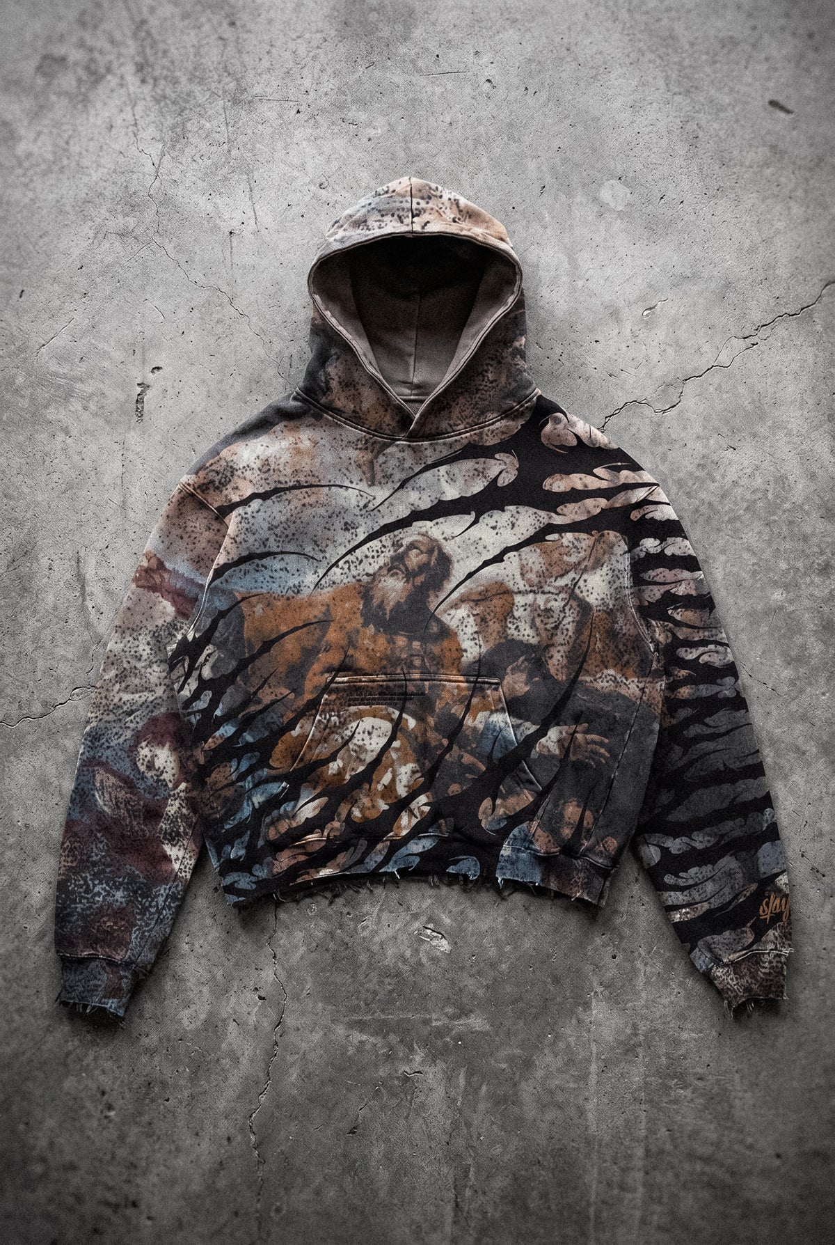 Revelation (Allover) – Schwerer Oversized-Hoodie (400 g/m²)