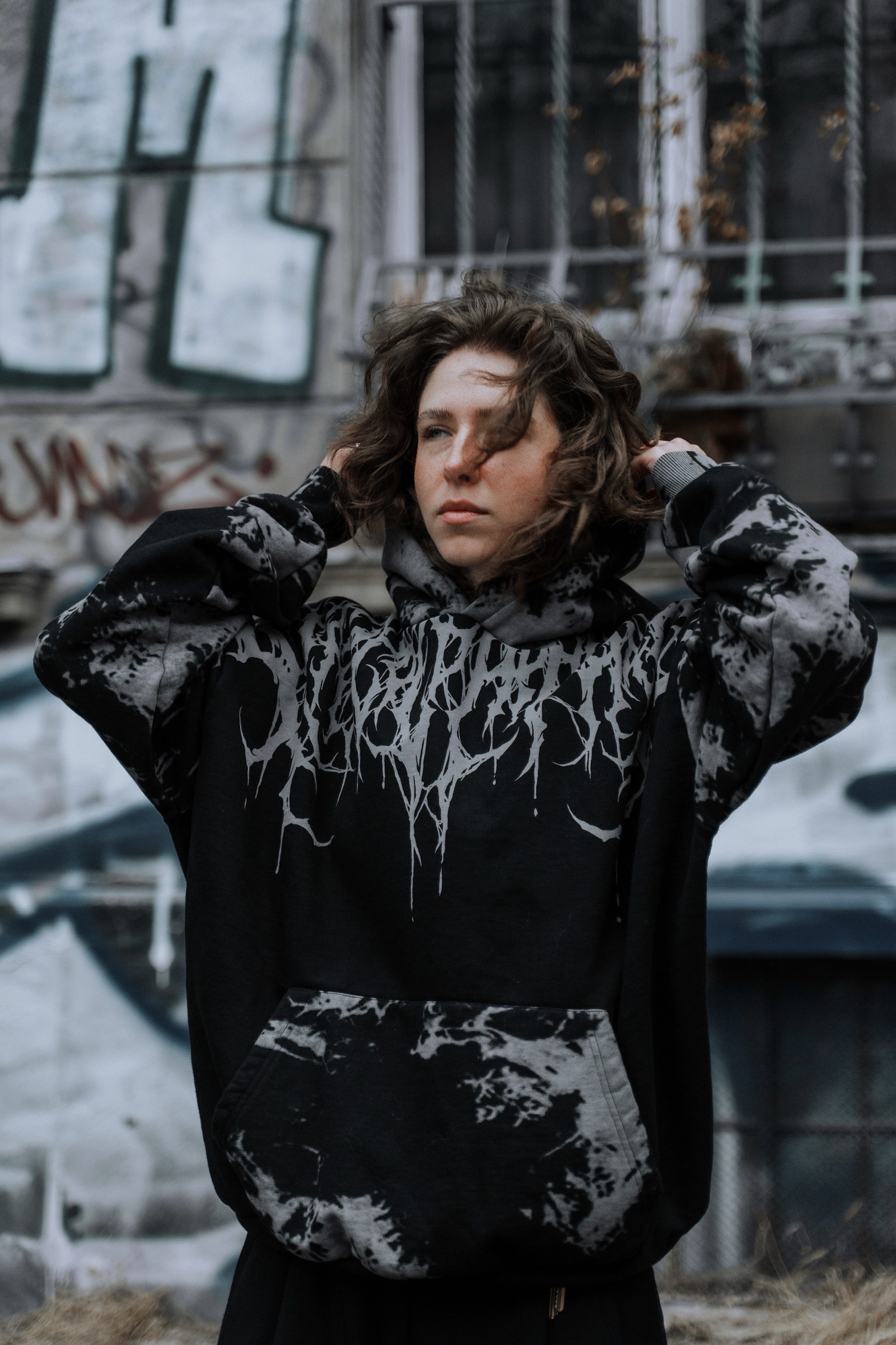 Reign Of Blood - Heavy Oversized Hoodie (Tie Dye) 400GSM